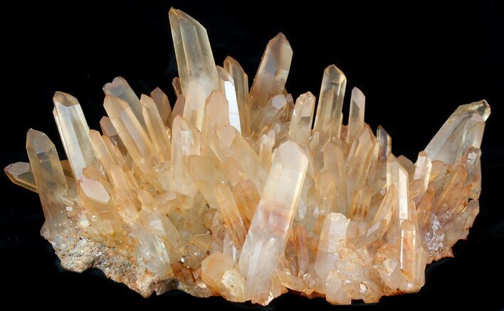 Tangerine Quartz Crystal Cluster - Madagascar #41798